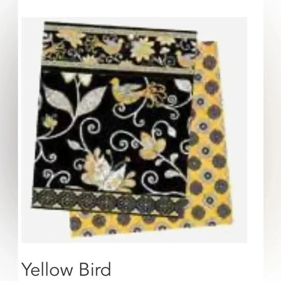 RETIRED: Vera Bradley | women’s Hannah style, yellow bird pattern handbag - Picture 12 of 13